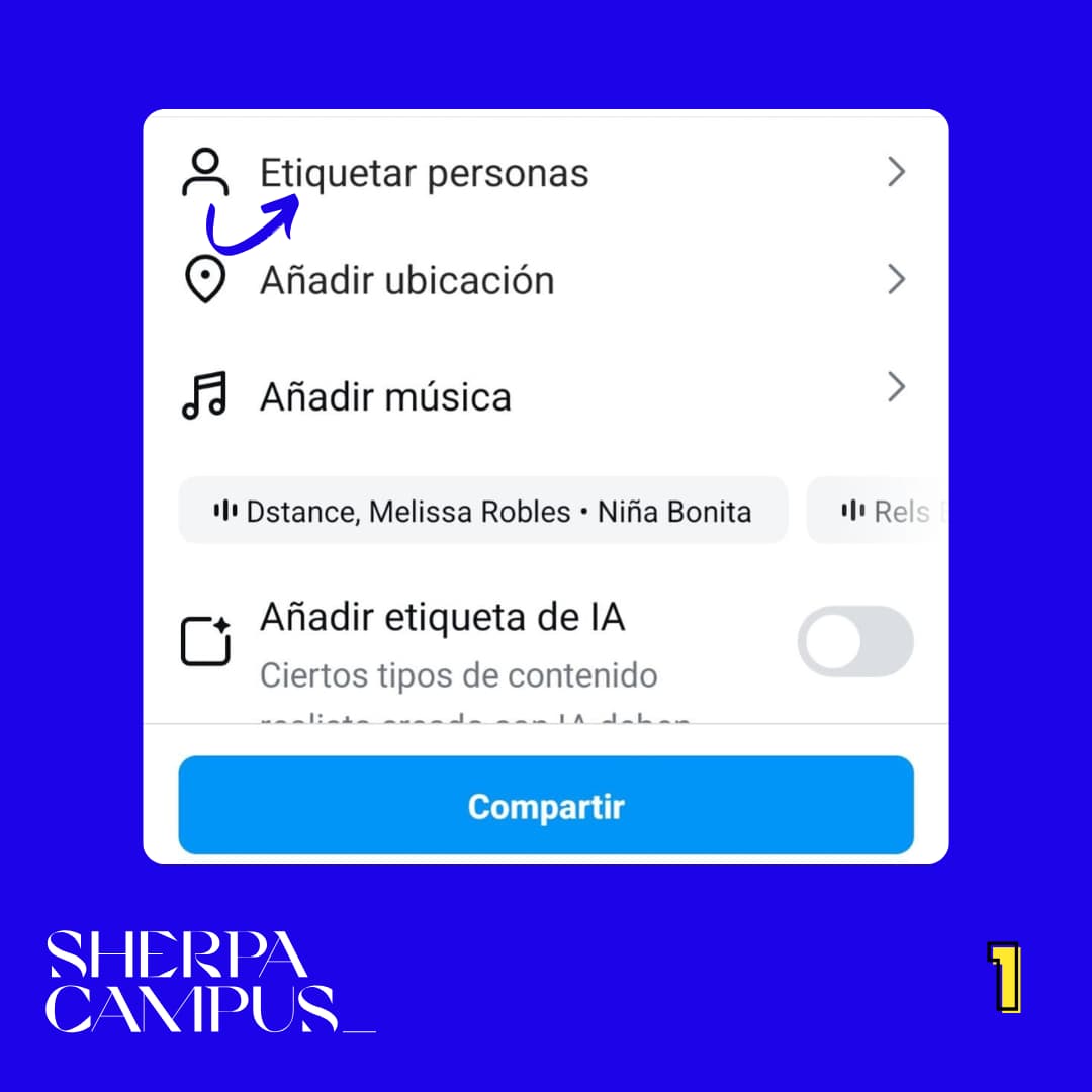 Etiquetar Instagram